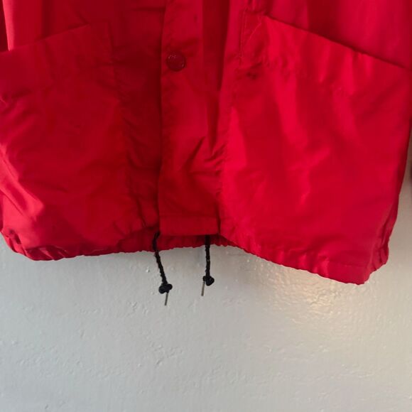 Duckster Sportswear Red Jacket Windbreaker Rain Snap Lightweight Men's Small - Picture 4 of 5